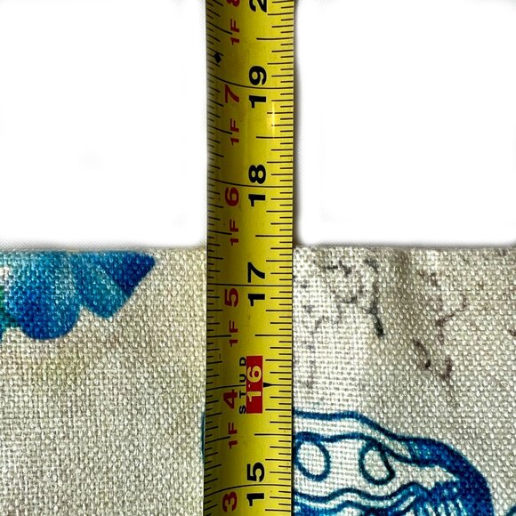 Blue Swallowtail Butterfly Country Farmhouse Core Throw Pillow Covers Set of 2 - Picture 5 of 6